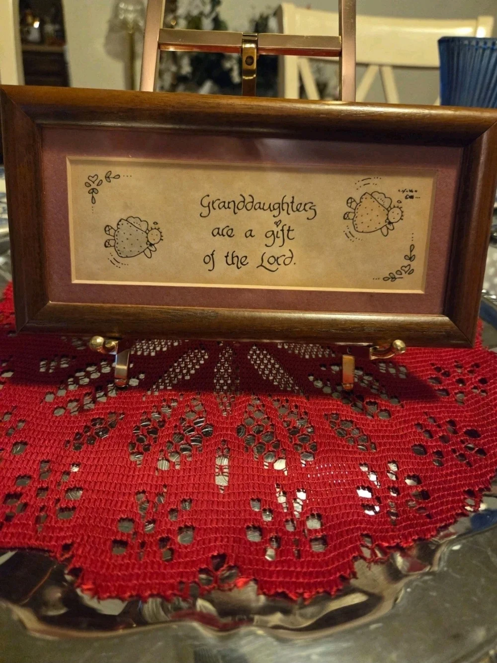 Framed Sentiment Plaque 